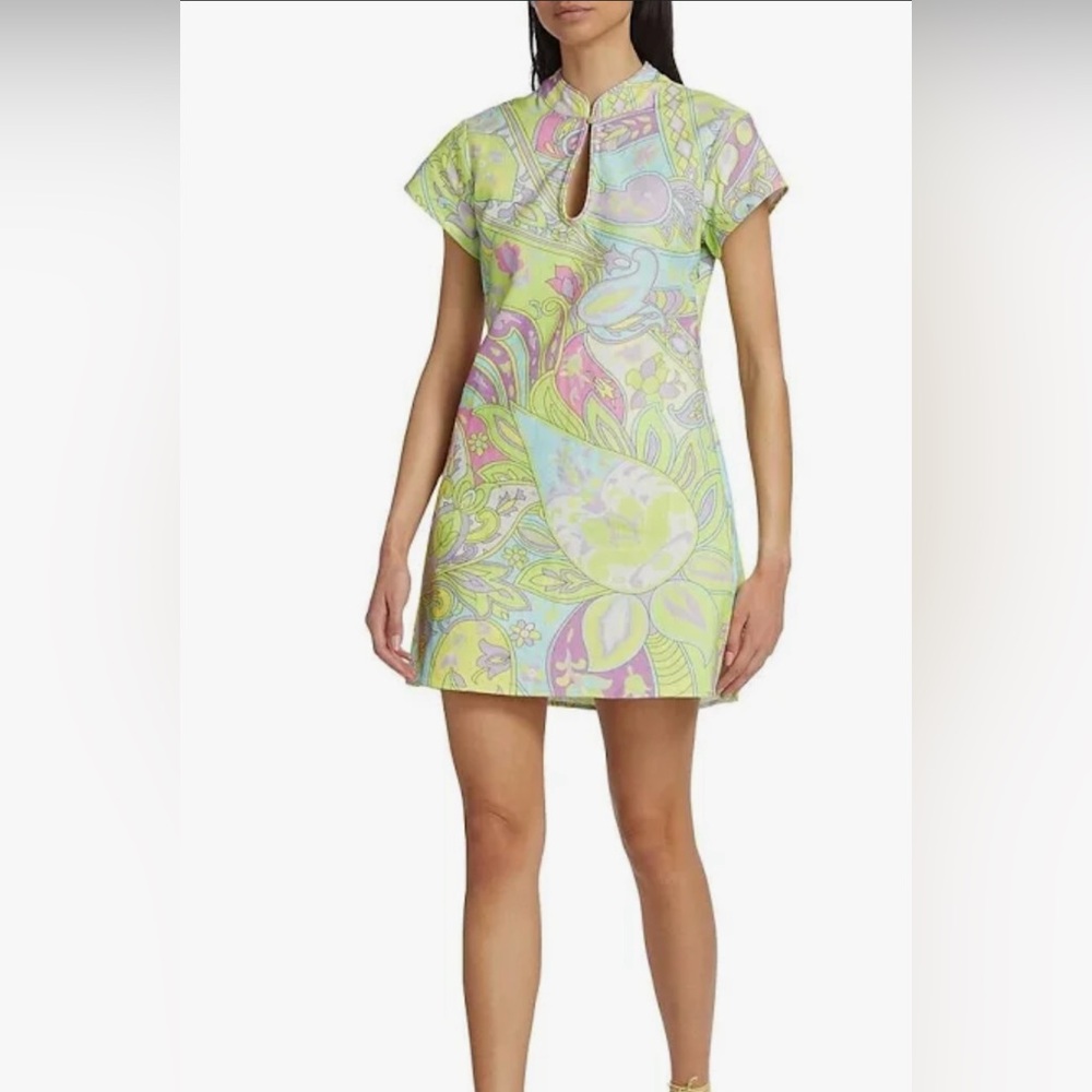 This minidress from Rixo nods to the swinging sixties brand new never worn